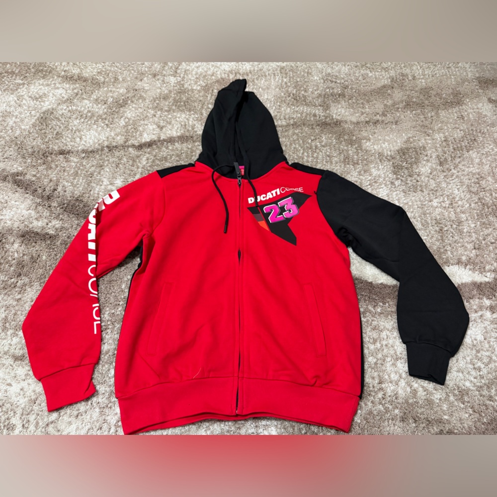 DUCATI CORSE DUAL BASTIANINI 23 HOODED SWEATSHIRT - Picture 2 of 5